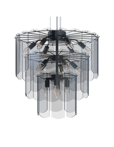 Zuma Line NIRA BLACK CHROME/DYMIONE GLASS MD3523-14L-EBCN Pendant. - product 2