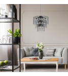 Glamour pendant lamps - Zuma Line NIRA BLACK CHROME/DYMIONE GLASS MD3523-14L-EBCN Pendant. - product 4