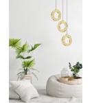 Single pendant lamps - Zuma Line GIRONA GOLD MD3713-1-3GT Pendant. - product 10