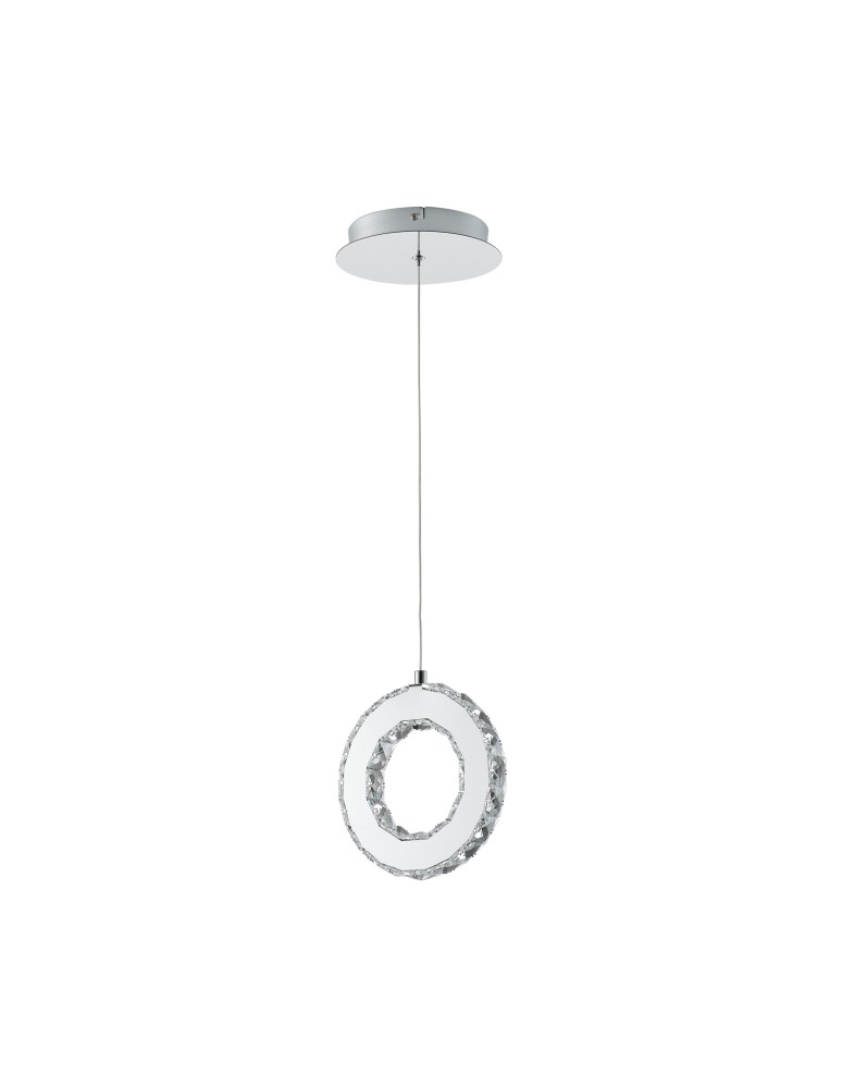 Single pendant lamps - Zuma Line GIRONA CHROM MD3713-1-3CT Pendant. - product kolory-swiatla.pl 1