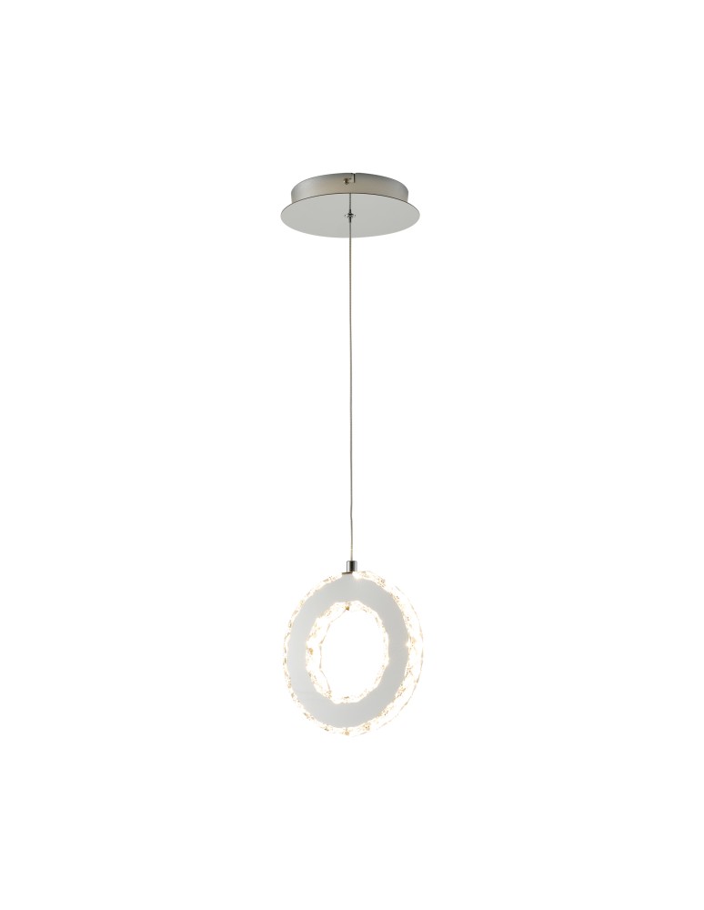 Single pendant lamps - Zuma Line GIRONA CHROM MD3713-1-3CT Pendant. - product kolory-swiatla.pl 6