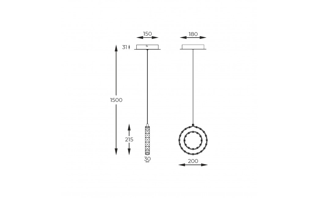 Zuma Line GIRONA CHROM MD3713-1-3CT WISZĄCA