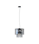 Glamour pendant lamps - Zuma Line NIRA BLACK CHROME/DYMIONE GLASS MD3523-8M-EBCN Pendant. - product 1