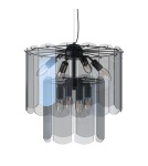 Glamour pendant lamps - Zuma Line NIRA BLACK CHROME/DYMIONE GLASS MD3523-8M-EBCN Pendant. - product 2