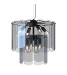 Glamour pendant lamps - Zuma Line NIRA BLACK CHROME/DYMIONE GLASS MD3523-8M-EBCN Pendant. - product 3