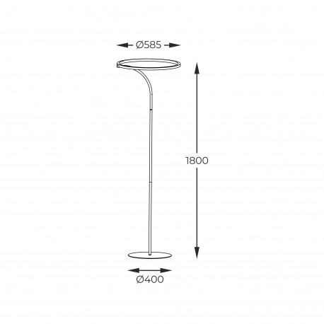 Zuma Line CORIT CZARNY E82907-31 PODŁOGOWA