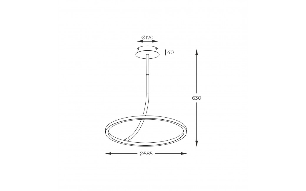 Zuma Line CORIT CZARNY E82907-01 SUFITOWA