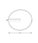 Ring ceiling lamps - Zuma Line CORIT BLACK E82907-81 SUFFIT. - product 3