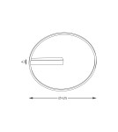 Ring ceiling lamps - Zuma Line CORIT BLACK E82907-82 SUFFIT. - product 3