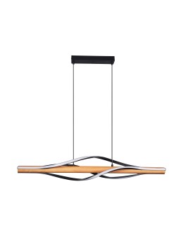 Zuma Line BAEZ CZARNY/DREWNO P230857003 WISZĄCA