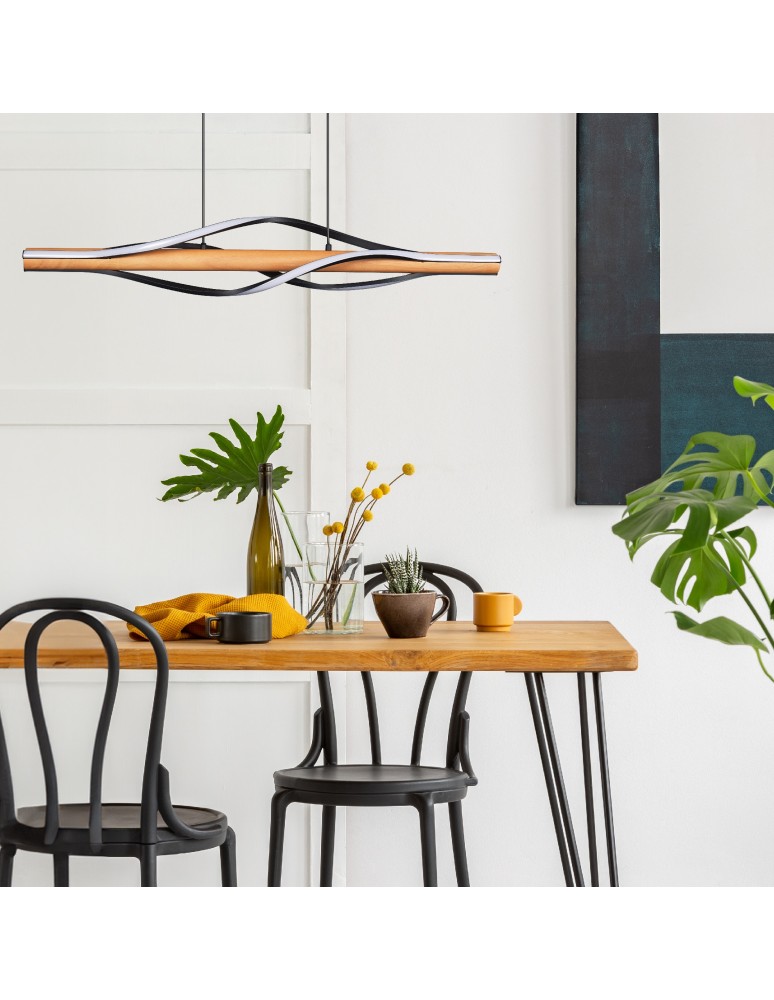 Pendant lamps over the island - Zuma Line BAEZ BLACK/TREE P230857003 Pendant. - product kolory-swiatla.pl 3