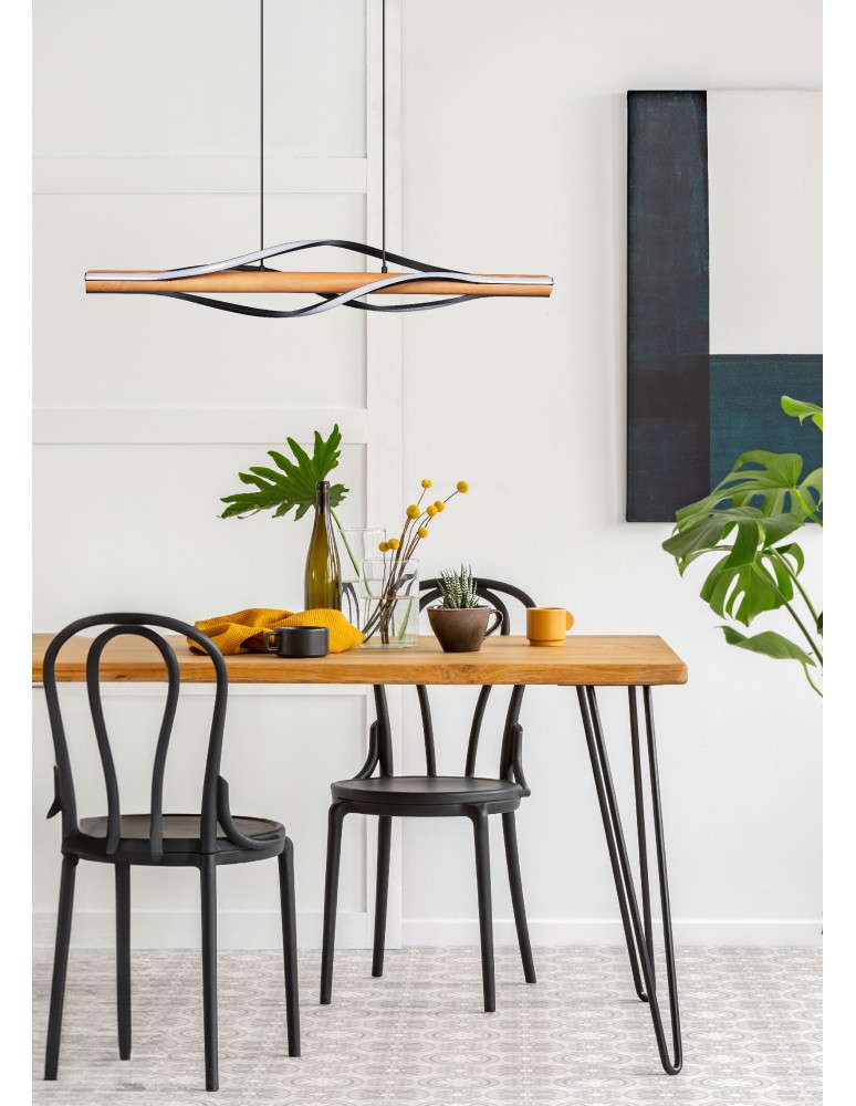 Pendant lamps over the island - Zuma Line BAEZ BLACK/TREE P230857003 Pendant. - product kolory-swiatla.pl 5