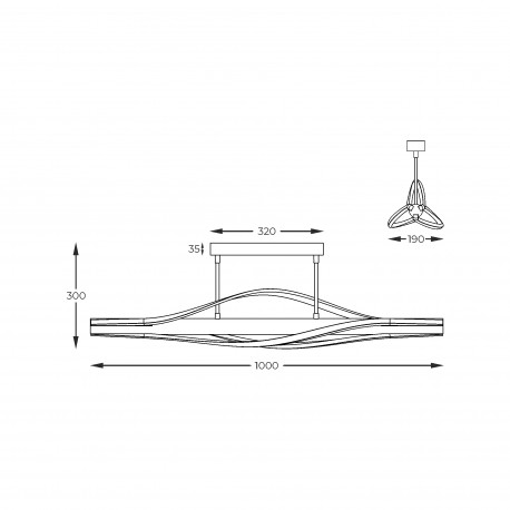 Zuma Line BAEZ CZARNY/DREWNO C230857003 SUFITOWA