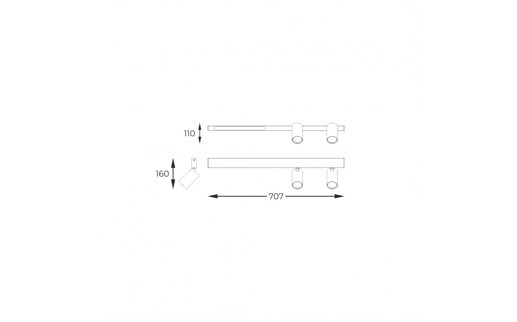 Zuma Line MANNARI CZARNY S230757203 SUFITOWE