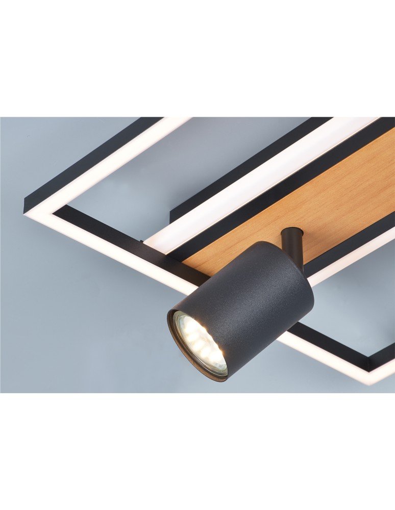 Wooden ceiling lamps - Zuma Line KORDA BLACK/DREAM C230857704 SUSPENSION SURFACE. - product kolory-swiatla.pl 5