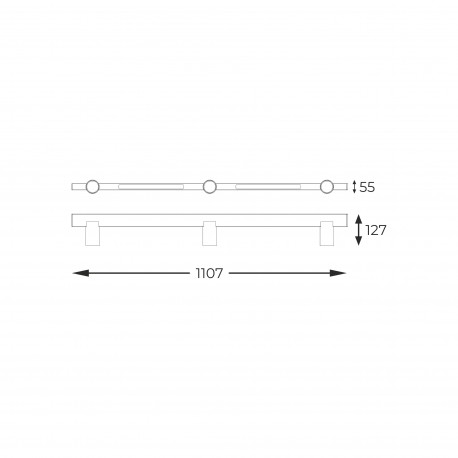 Zuma Line MANNARI CZARNY S230757205 SUFITOWE