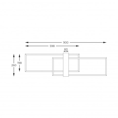 Zuma Line MINAR CZARNY/DREWNO MINAR SUFITOWA