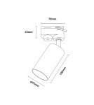 Lamps for 3-phase busbars - Zuma Line TUBE GOLD TLS001-GLD RAILS - product 2