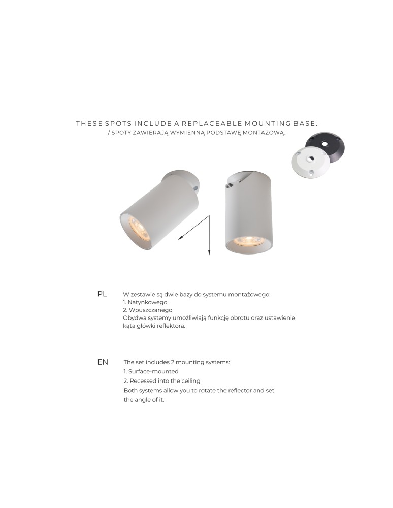 Adjustable ceiling lamps - spots - Zuma Line TORE GOLDEN DETAILED TLS006-GLD SPOT. - product kolory-swiatla.pl 4