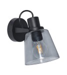 Loft wall lamps - industrial - Zuma Line BADOSA BLACK/DYMIONE GLASS S230827401 SHINKIT. - product 1