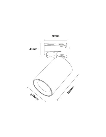 Zuma Line TORE CZARNY TLS003-BK SZYNOPRZEWODY - produkt 2