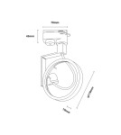 Lamps for 3-phase busbars - Zuma Line MASTER BLACK TLS002-BK RAILWAY. - product 2