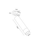 Lamps for 3-phase busbars - Zuma Line LULU BLACK TLS005-BK RAILWAYS - product 2