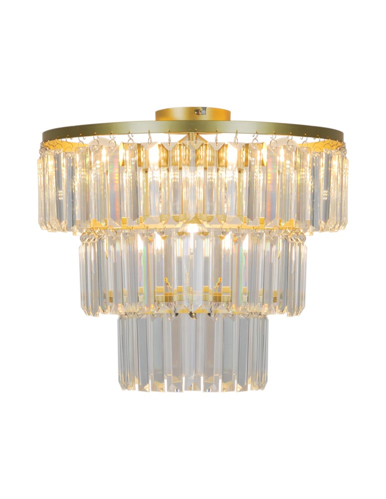 Glamour ceiling lamps - Zuma Line TIFANNY GOLD/DARK P17127-4-GD SUFFOLTAGE. - product kolory-swiatla.pl 1