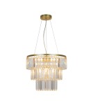 Glamour pendant lamps - Zuma Line TIFANNY GOLD/DARK P17127-4-1GD Pendant. - product 1