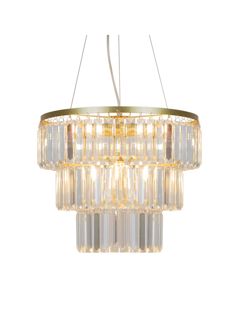 Glamour pendant lamps - Zuma Line TIFANNY GOLD/DARK P17127-4-1GD Pendant. - product kolory-swiatla.pl 2
