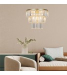 Glamour pendant lamps - Zuma Line TIFANNY GOLD/DARK P17127-4-1GD Pendant. - product 3