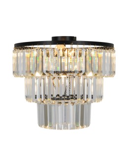 Zuma Line TIFANNY CZARNY/PRZEZROCZYSTY P17127-4-BK SUFITOWA