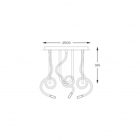 Zuma Line BALBO CZARNY MAT 2023573-BK SUFITOWE