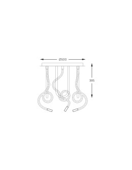 Zuma Line BALBO CZARNY MAT 2023573-BK SUFITOWE - produkt 2