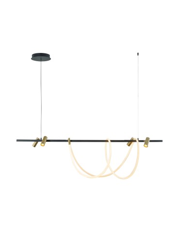 Zuma Line BALBO BLACK MAT/GOLD MAT 2200277L pendant