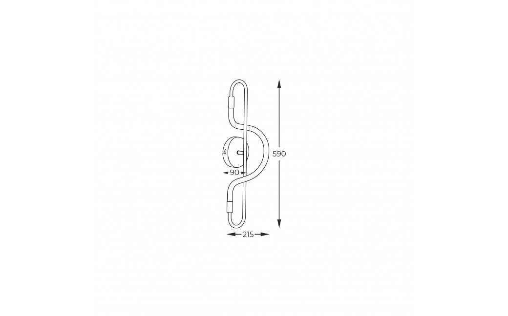 Zuma Line BALBO CZARNY MAT 20006WB-BK KINKIET