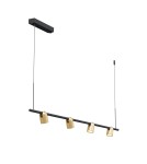 Pendant lamps - YASKR Slide Long 1xLED Brushed Brass Pendant Lamp PL0124-BS Brushed Brass - product 1