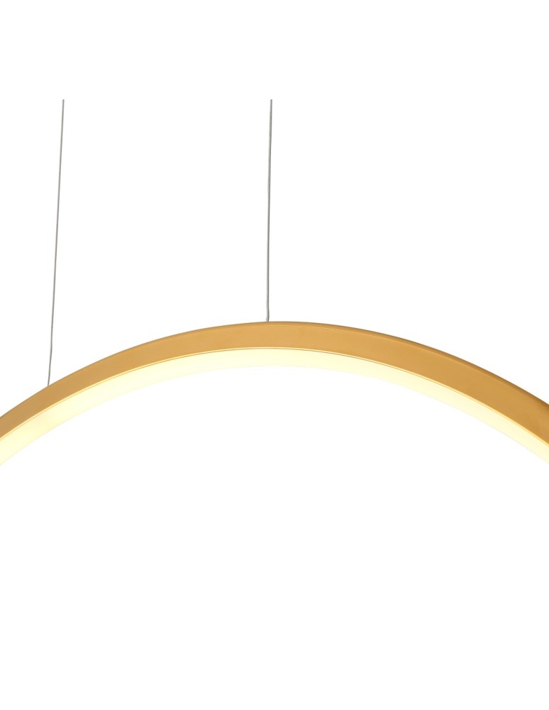 Pendant lamps circles - YASKR Loop M Pendant Lamp 1xLED Gold IP44 PL0119-85-GD Gold. - product kolory-swiatla.pl 6