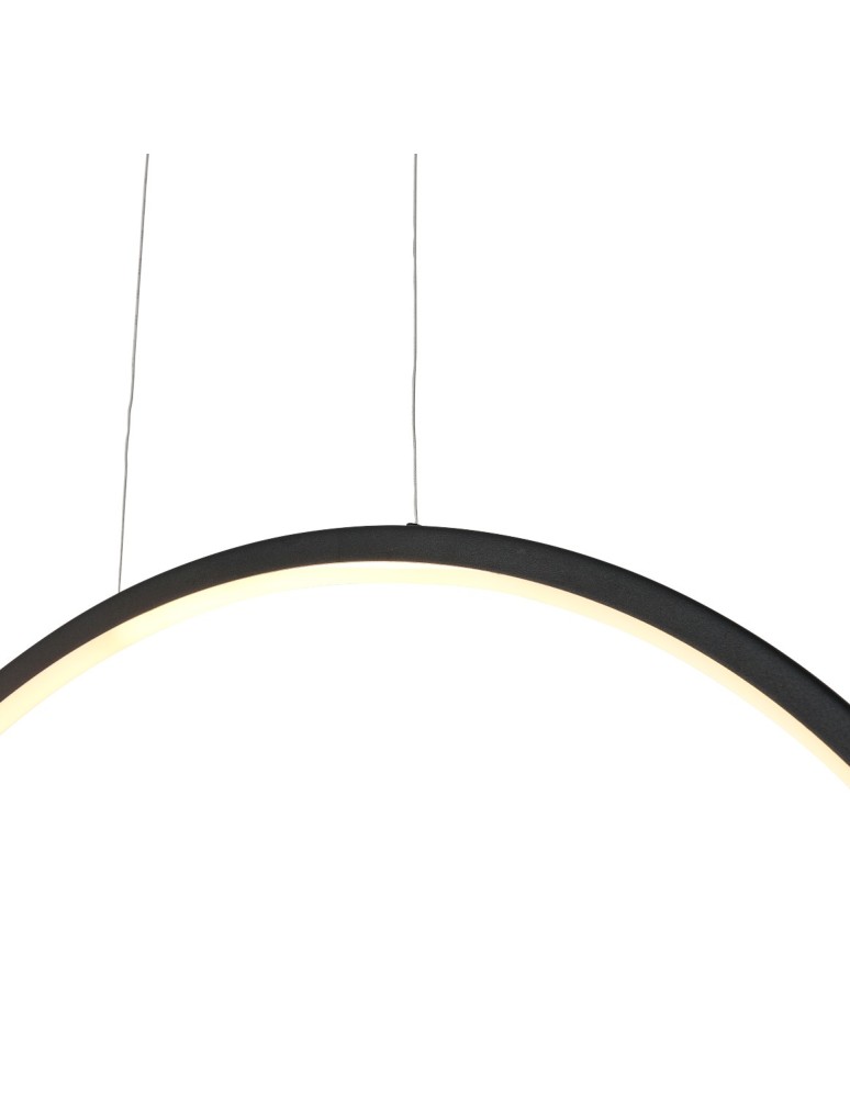 Pendant lamps circles - YASKR Loop M Pendant Lamp 1xLED black IP44 PL0119-85-BK Black - product kolory-swiatla.pl 4