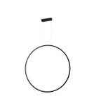 Pendant lamps circles - YASKR Loop M Pendant Lamp 1xLED black IP44 PL0119-85-BK Black - product 1