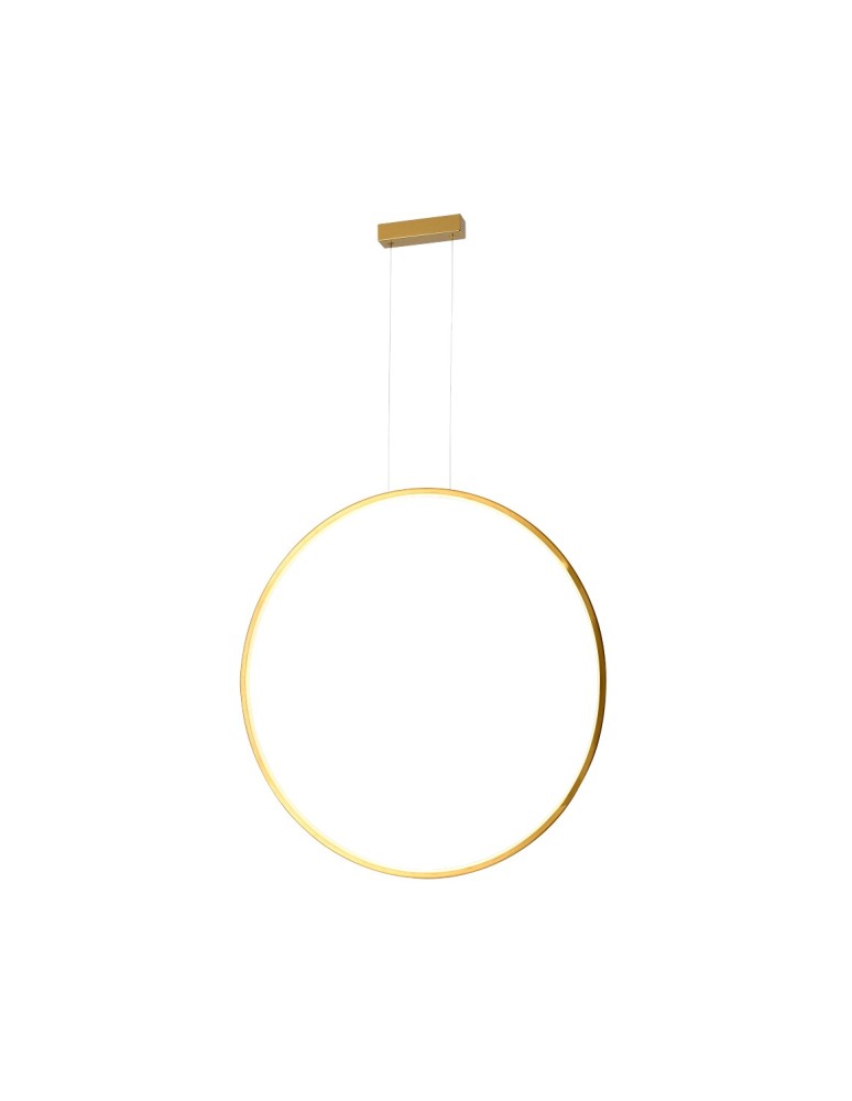 Pendant lamps circles - YASKR Loop M Pendant Lamp 1xLED Gold IP44 PL0119-85-GD Gold. - product kolory-swiatla.pl 2