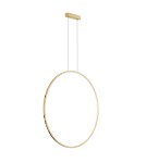 Pendant lamps circles - YASKR Loop M Pendant Lamp 1xLED Gold IP44 PL0119-85-GD Gold. - product 1
