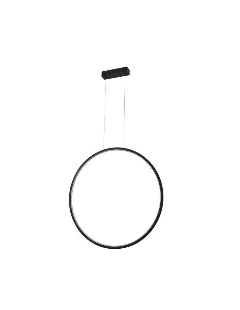 Pendant lamps circles - YASKR Loop S Pendant Lamp 1xLED black IP44 PL0119-65-BK Black - product kolory-swiatla.pl 1