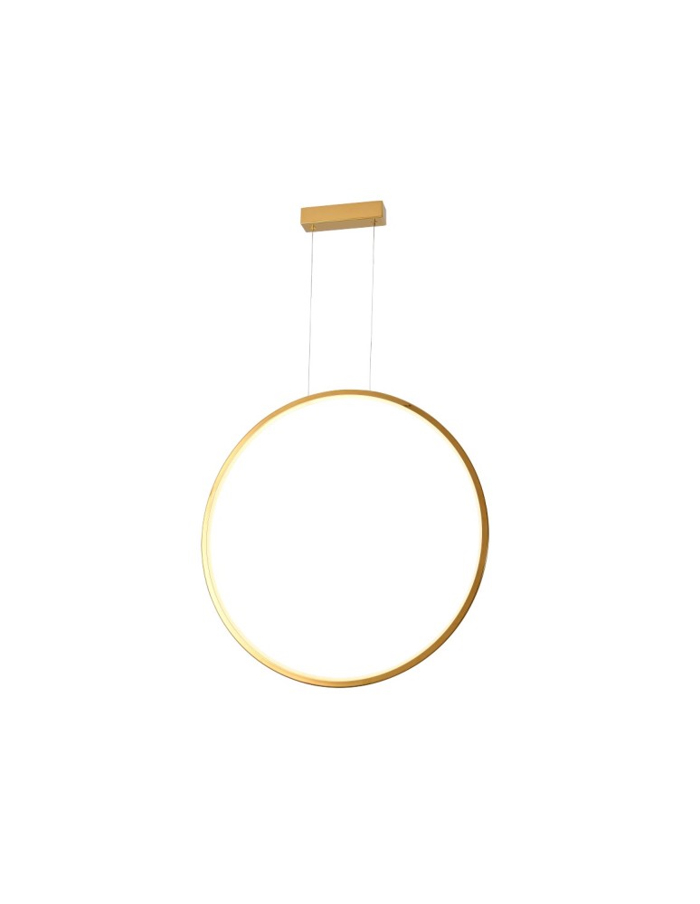 Pendant lamps circles - YASKR Loop S pendant lamp 1xLED gold IP44 PL0119-65-GD Gold - product kolory-swiatla.pl 2