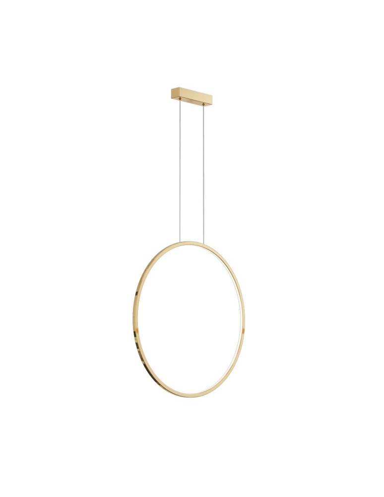 Pendant lamps circles - YASKR Loop S pendant lamp 1xLED gold IP44 PL0119-65-GD Gold - product kolory-swiatla.pl 3