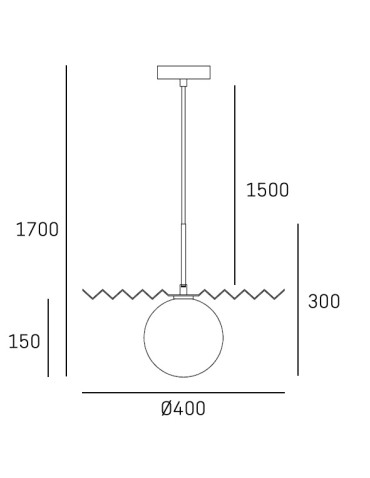 CosmoLight MARBELLA P01432AU pendant lamp. - product 2