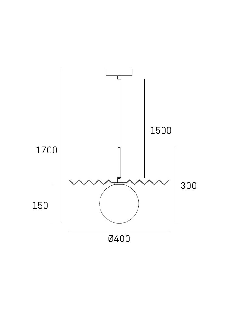 Single pendant lamps - CosmoLight MARBELLA P01432AU pendant lamp. - product kolory-swiatla.pl 2