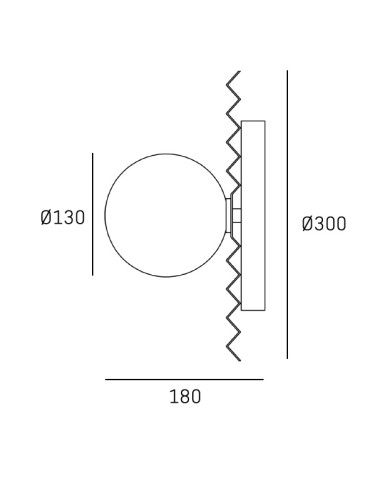 CosmoLight MARBELLA wall lamp W01418AU. - product 2