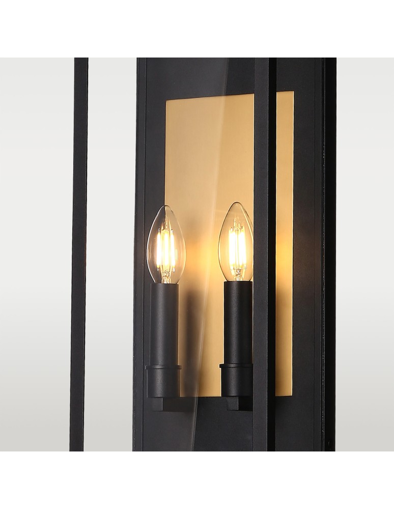 Outdoor wall lamps - CosmoLight Wall lamp MALIBU W02548BK. - product kolory-swiatla.pl 2
