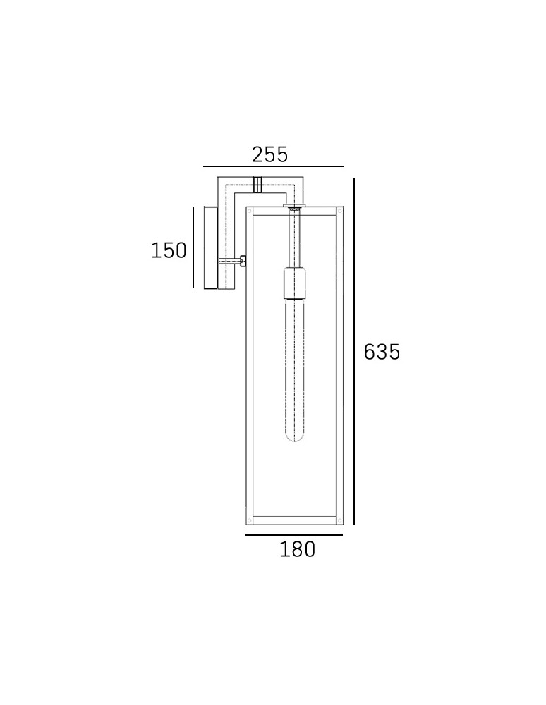 Outdoor wall lamps - CosmoLight KYOTO wall lamp W01715BK - product kolory-swiatla.pl 3